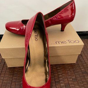 Red Patent Leather Kitten Heel